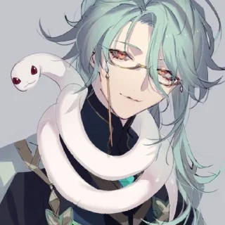 🐍 emoji Бай Чжу • @itsgensharts Telegram sticker 19 of 100