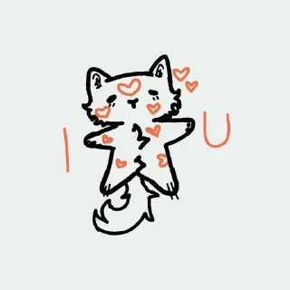 i love u sticker 4