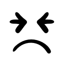 😣 emoji Emoji face @xkysluv Telegram sticker 4 of 27