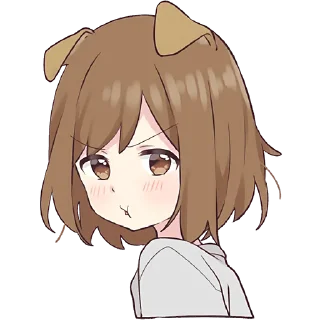 😠 emoji Собачка-тян @Nyasticks Telegram sticker 6 of 41
