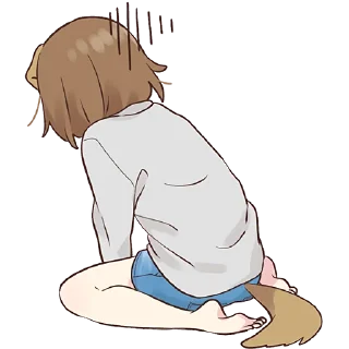 😞 emoji Собачка-тян @Nyasticks Telegram sticker 13 of 41