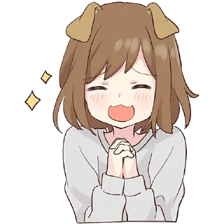 🥰 emoji Собачка-тян @Nyasticks Telegram sticker 17 of 41