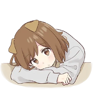 😕 emoji Собачка-тян @Nyasticks Telegram sticker 2 of 41