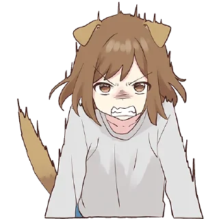 😤 emoji Собачка-тян @Nyasticks Telegram sticker 19 of 41