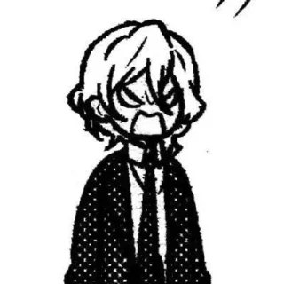 ☠ emoji Чуя Накахара. @animestikerpak Telegram sticker 17 of 32