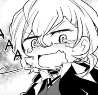 ☠ emoji Чуя Накахара. @animestikerpak Telegram sticker 6 of 32
