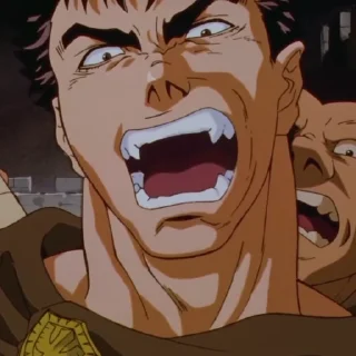 😡 emoji Berserk by @zlyka_sticks Telegram sticker 17 of 99