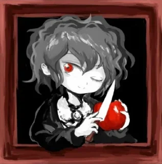 Sticker from Девушка С Синим Цветком