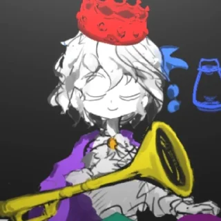 🩸 emoji Девочка с синем цветком | @smetonyastickers Telegram sticker 19 of 61