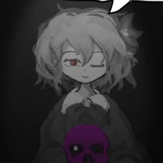 🩸 emoji Девочка с синем цветком | @smetonyastickers Telegram sticker 23 of 61