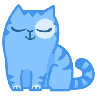 Sticker from Персик в синем