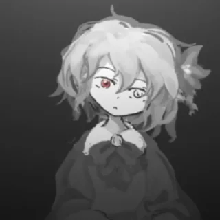 🩸 emoji Девочка с синем цветком | @smetonyastickers Telegram sticker 3 of 61