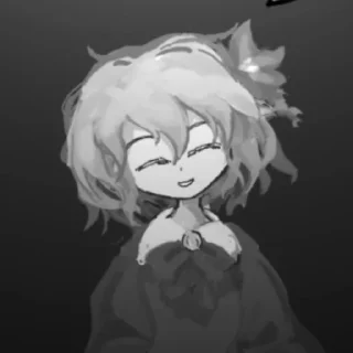 🩸 emoji Девочка с синем цветком | @smetonyastickers Telegram sticker 8 of 61