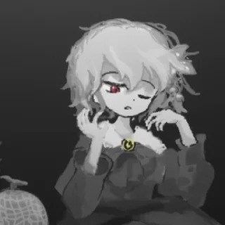🩸 emoji Девочка с синем цветком | @smetonyastickers Telegram sticker 12 of 61