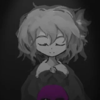 🩸 emoji Девочка с синем цветком | @smetonyastickers Telegram sticker 22 of 61