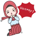 😯 emoji Cute Hijab👰 ~by @pixels_NFT Telegram sticker 11 of 39
