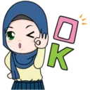 👍 emoji Cute Hijab👰 ~by @pixels_NFT Telegram sticker 21 of 39