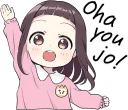 Sticker from A little girl Sticker (Menhera-chan Style) ENG :: @line_stickers