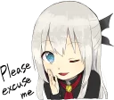 🙏 emoji A little girl Sticker (Vampire) ENG :: @line_stickers Telegram sticker 8 of 40