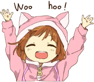 Sticker from A little girl Sticker ENG :: @line_stickers