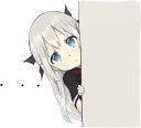 👀 emoji A little girl Sticker (Vampire) ENG :: @line_stickers Telegram sticker 11 of 40