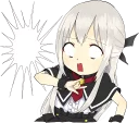 😱 emoji A little girl Sticker (Vampire) ENG :: @line_stickers Telegram sticker 14 of 40