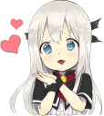 Sticker from A little girl Sticker (Vampire) :: @line_stickers