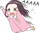 Sticker from A little girl Sticker (Menhera-chan Style) ENG :: @line_stickers
