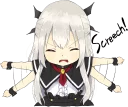 😡 emoji A little girl Sticker (Vampire) ENG :: @line_stickers Telegram sticker 6 of 40