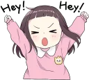 Sticker from A little girl Sticker (Menhera-chan Style) ENG :: @line_stickers
