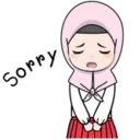 🙁 emoji Cute Hijab👰 ~by @pixels_NFT Telegram sticker 24 of 39