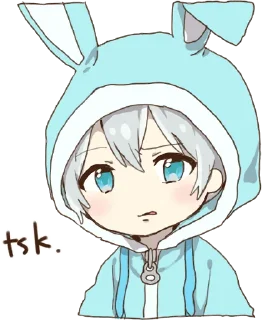 Sticker from A little girl Sticker ENG :: @line_stickers