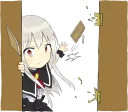 😡 emoji A little girl Sticker (Vampire) ENG :: @line_stickers Telegram sticker 24 of 40