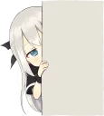 👀 emoji A little girl Sticker (Vampire) ENG :: @line_stickers Telegram sticker 9 of 40