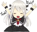 👍 emoji A little girl Sticker (Vampire) ENG :: @line_stickers Telegram sticker 18 of 40