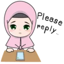 😔 emoji Cute Hijab👰 ~by @pixels_NFT Telegram sticker 9 of 39