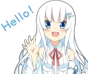 👋 emoji Air and her best friends :: @line_stickers Telegram sticker 3 of 40