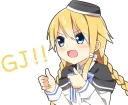 👍 emoji Air and her best friends :: @line_stickers Telegram sticker 19 of 40