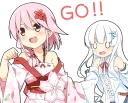 👏 emoji Air and her best friends :: @line_stickers Telegram sticker 24 of 40