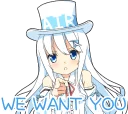 👈 emoji Air and her best friends :: @line_stickers Telegram sticker 10 of 40
