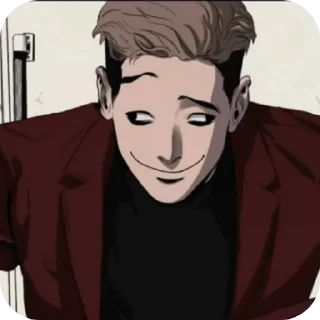 😒 emoji Токийский гуль :: @QStickBot Telegram sticker 9 of 14