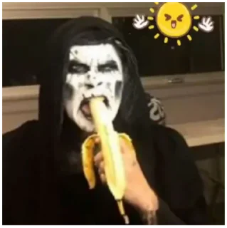 Sticker from не смешные стикеры про метал