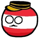 Sticker from countryballs