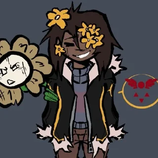 🌼 emoji @utAU_stickers @frisk_garden Telegram sticker 15 of 120