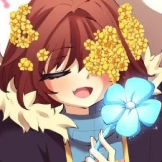 🌼 emoji @utAU_stickers @frisk_garden Telegram sticker 22 of 52