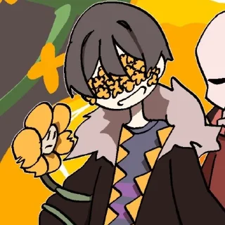🌼 emoji @utAU_stickers @frisk_garden Telegram sticker 17 of 120