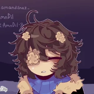 🌼 emoji @utAU_stickers @frisk_garden Telegram sticker 6 of 120