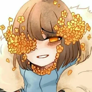 🌼 emoji @utAU_stickers @frisk_garden Telegram sticker 15 of 52
