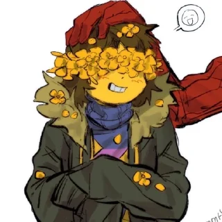 🌼 emoji @utAU_stickers @frisk_garden Telegram sticker 24 of 52