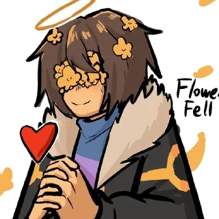 🌼 emoji @utAU_stickers @frisk_garden Telegram sticker 23 of 120